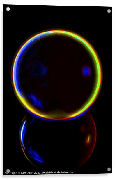 Neon Marble Acrylic by Glen Allen