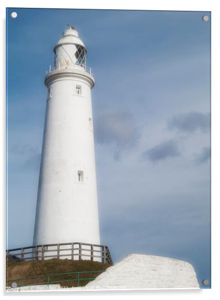 St Marys Lighthouse Acrylic by Glen Allen
