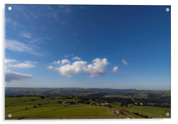 View from Castle Hill - Huddersfield Acrylic by Glen Allen