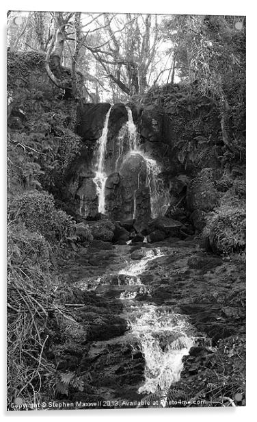 Karn Falls Acrylic by Stephen Maxwell