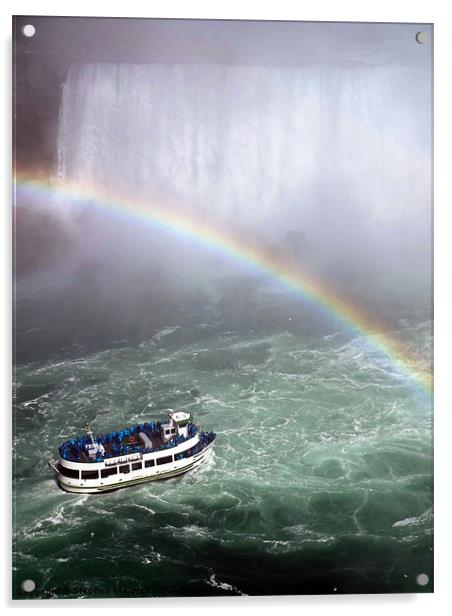 Maid of the Mist Acrylic by Stephen Maxwell