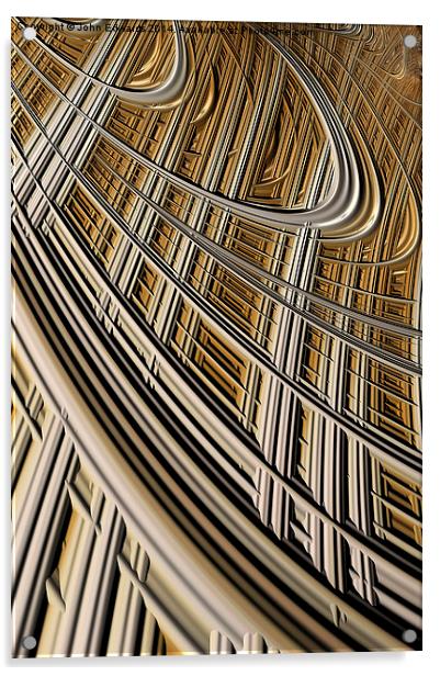 Celestial Harp Acrylic by John Edwards