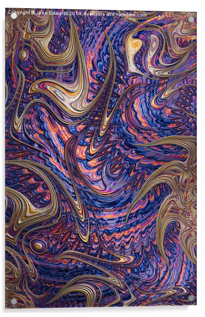 Twisted Abstract Acrylic by John Edwards