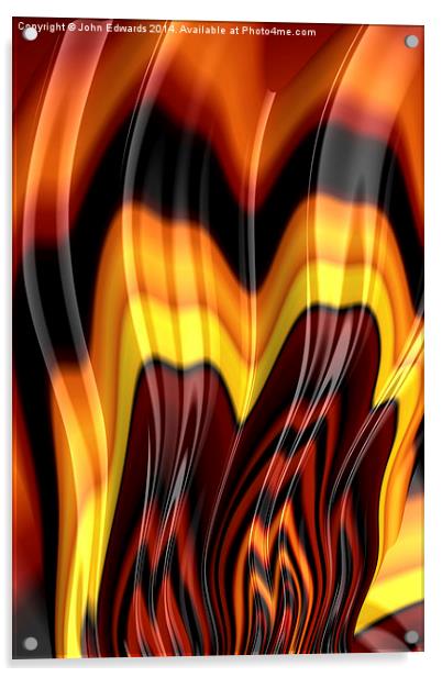 Burning Acrylic by John Edwards