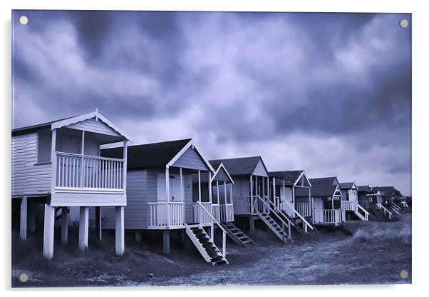 Beach Huts, Old Hunstanton, Norfolk, UK Acrylic by John Edwards