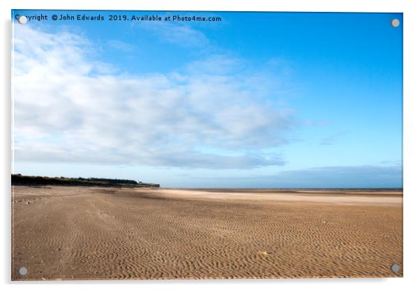 Ripples in the sand, Old Hunstanton Acrylic by John Edwards