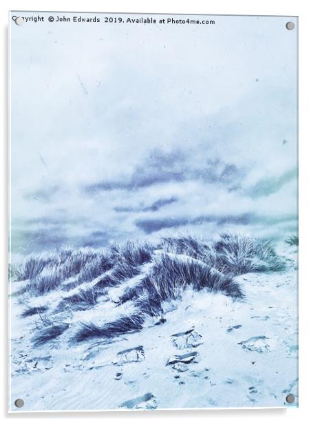 Blue Dunes Acrylic by John Edwards