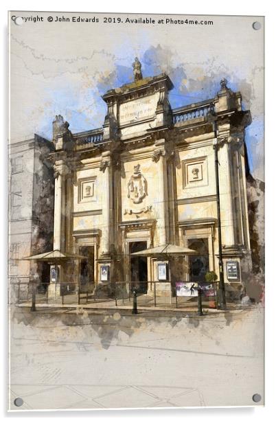 Corn Exchange, King’s Lynn Acrylic by John Edwards