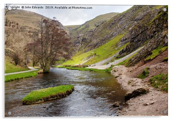 Dovedale Acrylic by John Edwards