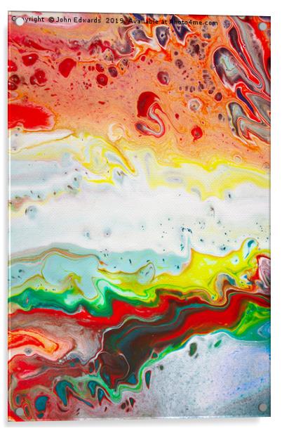 Colour Pour Acrylic by John Edwards