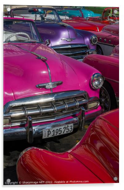 Classic Cars in Havana Acrylic by Sharpimage NET