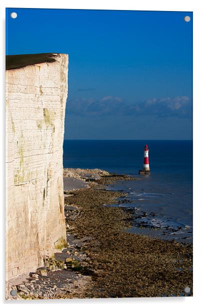 Beachy Head cliffs and Light House Acrylic by Sharpimage NET