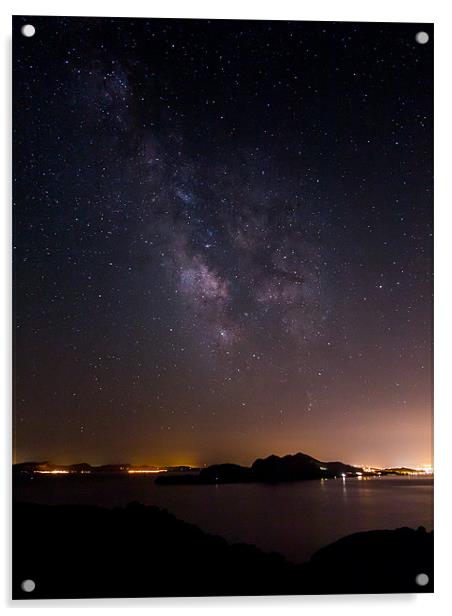 Milky Way over Mallorca Acrylic by Sharpimage NET