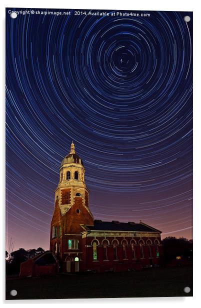 Netley Chapel Startrails Acrylic by Sharpimage NET
