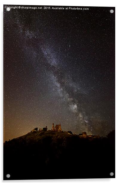  Corfe Castle Milky Way Acrylic by Sharpimage NET