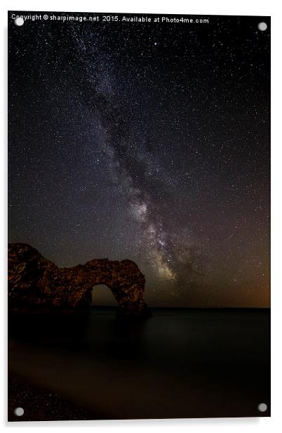 Milky Way over Durdle Door Acrylic by Sharpimage NET