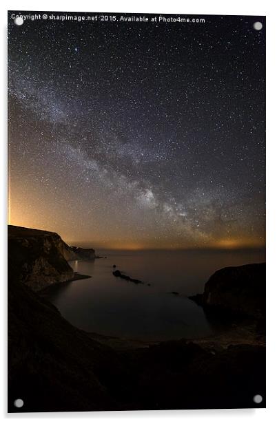  Milky Way over Man O'War Bay Acrylic by Sharpimage NET