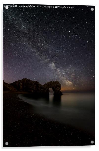 Milky Way over Durdle Door Acrylic by Sharpimage NET