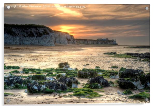 On the beach at Botany bay. Acrylic by Alan Glicksman