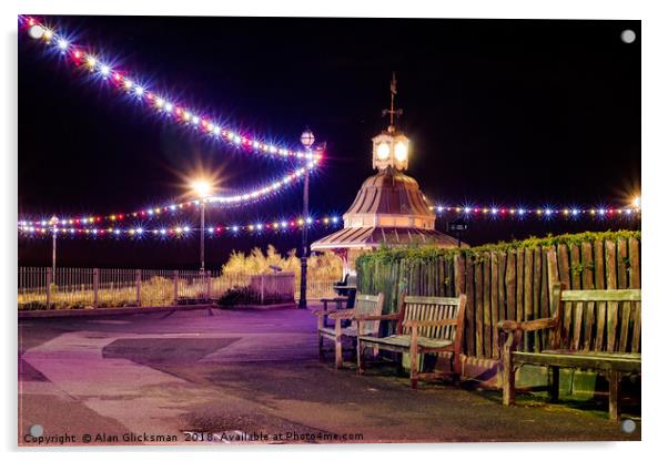 Bandstand at Broadstairs  Acrylic by Alan Glicksman