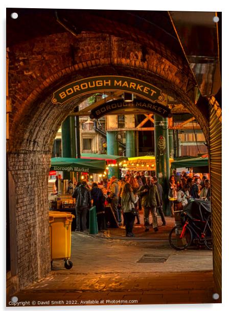 Borough Market Acrylic by David Smith