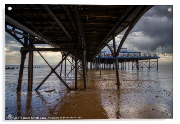 Under The Pier Acrylic by David Smith