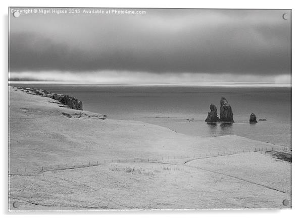  Shetland Coastal Scene Acrylic by Nigel Higson
