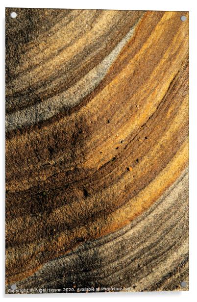Textures of sandstone Acrylic by Nigel Higson