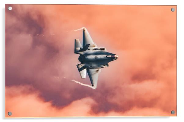 Fire in the sky Acrylic by Stephen Ward
