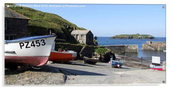  Cornish Cove Acrylic by Stephen Ward