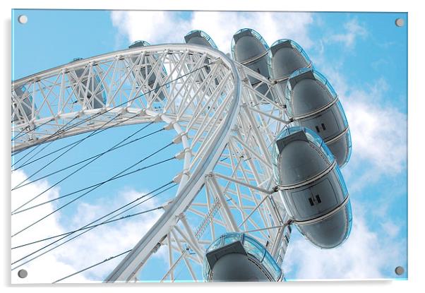  A Cloudy London Eye Acrylic by pristine_ images