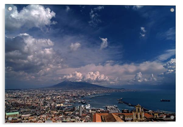 Napoli bay Acrylic by Luigi Scuderi