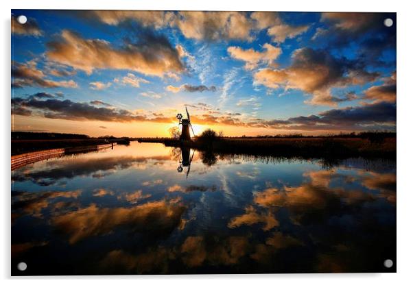  Turf Fen, How Hill on the River Ant, Norfolk Acrylic by Broadland Photography