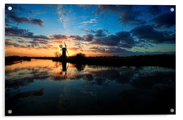  Turf Fen Drainage Pump, How Hill Acrylic by Broadland Photography