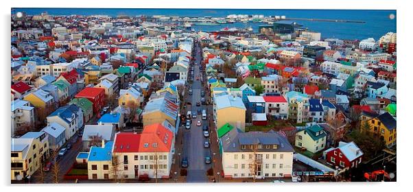  Colours of Reykjavik Acrylic by Broadland Photography