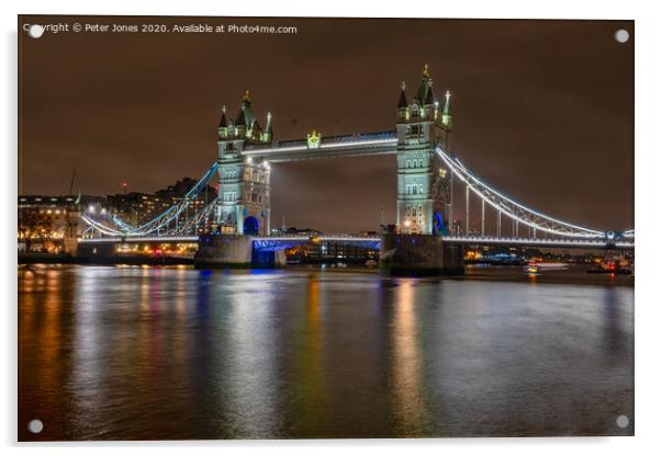 Tower Bridge Acrylic by Peter Jones