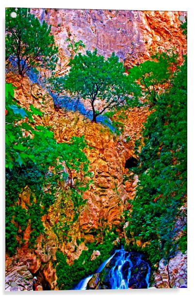 Saklikent Gorge in Turkey Acrylic by ken biggs