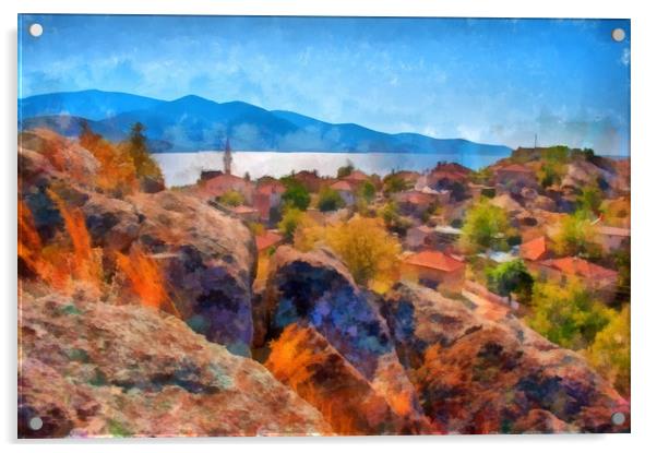Image in painting style of View of Kapikiri overlo Acrylic by ken biggs