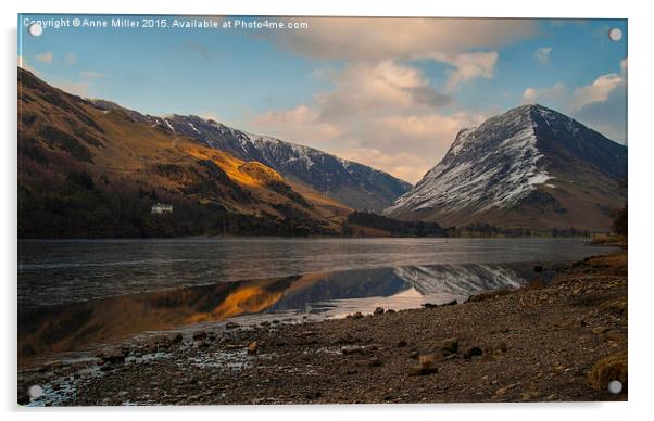  Buttermere Winter Acrylic by Anne Miller