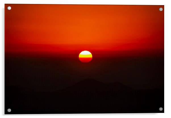 Sunrise Acrylic by Ram Maharjan