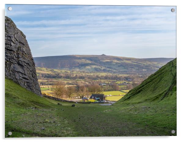 WInnats Pass, Castleton Acrylic by Andrew Scott