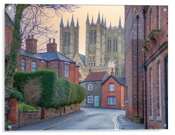 Lincoln Cathedral  Acrylic by Andrew Scott