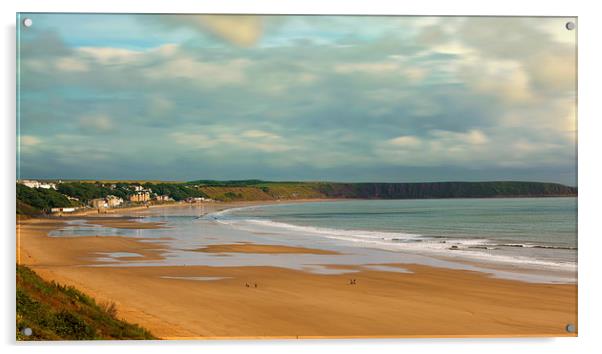  Filey beach, North East Yorkshire Acrylic by Andrew Scott