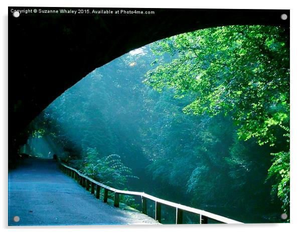 Ethereal Walk Jesmond Dene Acrylic by Suzanne Whaley