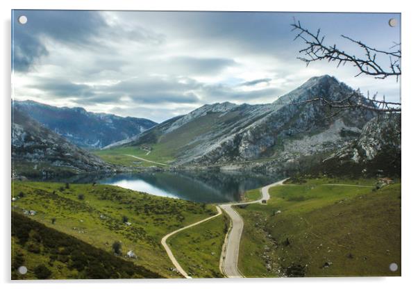 The Lakes of Covadonga, Enol Acrylic by Svetlana Korneliuk