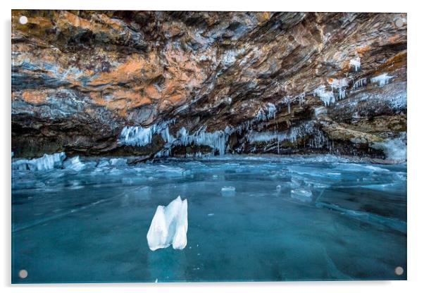 The Ice Grotto Acrylic by Svetlana Korneliuk