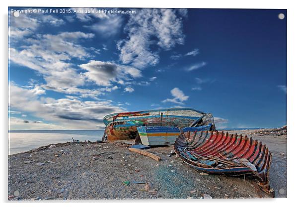 fishing boat Acrylic by Paul Fell