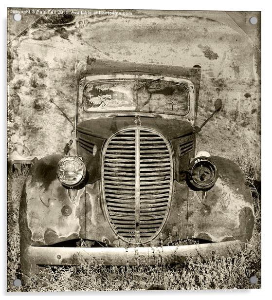 Old truck Acrylic by Paul Fell
