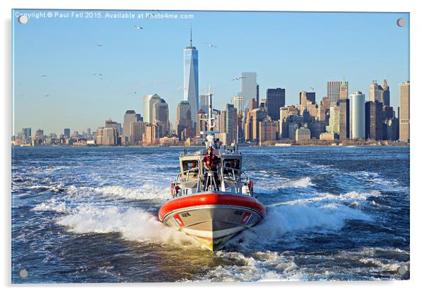 New York Coast Guard Acrylic by Paul Fell