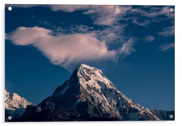 Mount Annapurna Acrylic by Ambir Tolang